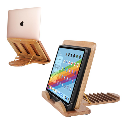 laptop stand wooden