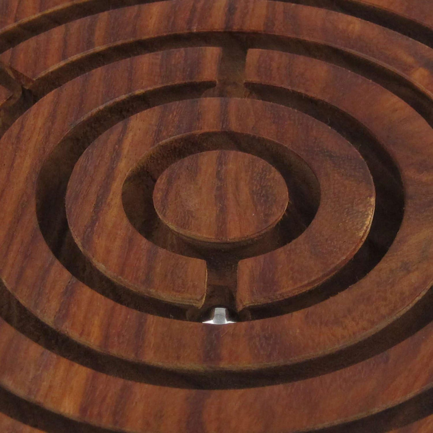 Walnut Round Labyrinth Sheesham Wooden Game Board