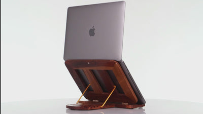 laptop stand wooden for desk